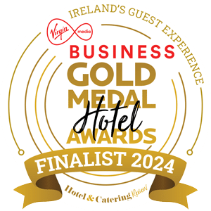 Virgin Media Business Gold Medal Hotel Awards 2024 Irelands Guest Experience Finalist Logo